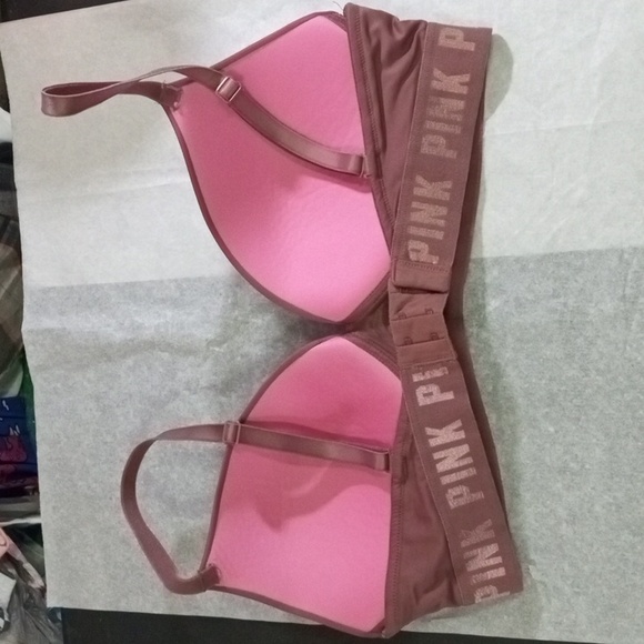 PINK Victoria Secret Mauve Color Everywhere Wireless Push Up 36C *READ* - Picture 3 of 5